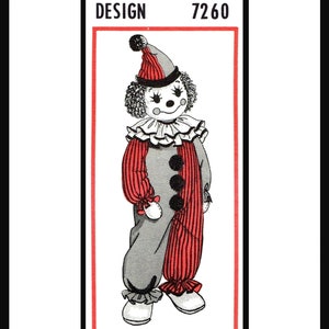 BUCHSTABEN-CLOWN Puppe 60 cm Muster 7260 Stofftier Handwerk Pdf