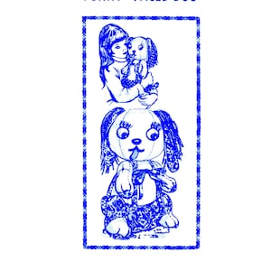 LETTER Cachorro com rosto engraçado, padrão de bicho de pelúcia, pedido por correspondência, design de brinquedo em PDF 7407