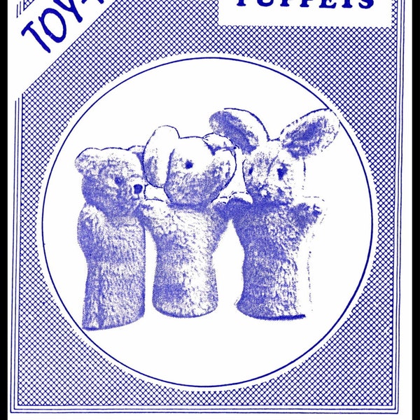 LETTER Rabbit Bunny Elephant Bear Puppets Pattern Childs Toy Teacher Glove Puppets