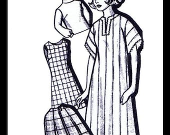 full bib apron and bonnet 1964 Workbasket pattern 4764-1960s mail order pattern