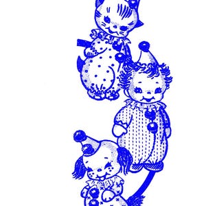 BUCHSTABE 3 CLOWN Muster 7423 Design Mail Order 23 cm Hoch