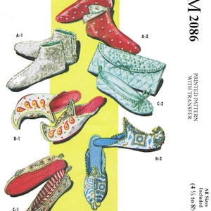 Letter M 2086 Pattern Slippers Shoes Embellished FELT Suede Costume (S-M-L 5-9) Pdf