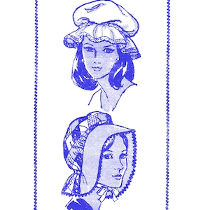 SUNBONNET Bonnet Summer Hat Pattern Design 832 Pdf