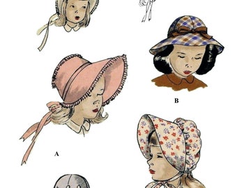 21" Vogue # 2490 BÉBÉ Bonnet Bonnet Motif