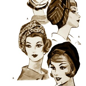 V 5336 Pattern Profile Toque Hat Designer 23