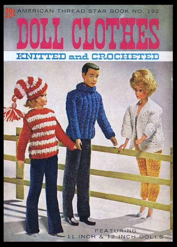KEN /& BARBIE SPANISH COSTUMES crocheted /& knitted dress COPY doll patterns
