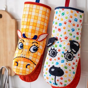 Dog Cow Animal PotHolder Sewing Pattern Hostess Cooking Kitchen Pot Holders Design 545 Pdf