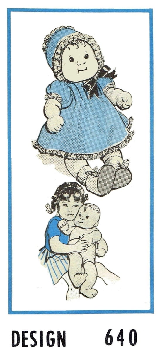 Jointed Soft Girl SOCK DOLL and Clothes Fabric Sewing Pattern #7335 Alice Brooks Mail Order Toy Copy Letter A4 A4 PDF Digital Delivery Only