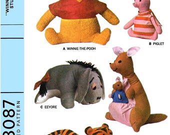 Lettre M 8087 modèle peluche Winnie l'ourson et ses amis Porcelet Tigrou Bourriquet Kanga Roo Pdf