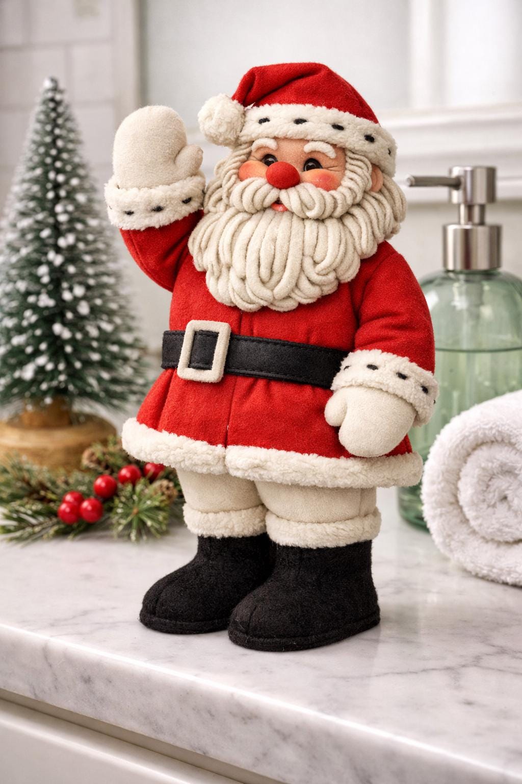 SANTA Christmas Holiday DOLL Pattern 2430-T Mail Order 12
