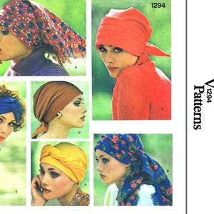 Patrón de costura para gorro y bufanda TURBANTE V 1294, libro de registro de quimioterapia para el cáncer (PDF)