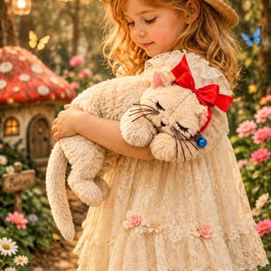 Sleeping CAT Sewing Pattern UNPRINTED Advance 6931 Toy Stuffed Animal / Pajama Bag Pdf LETTER