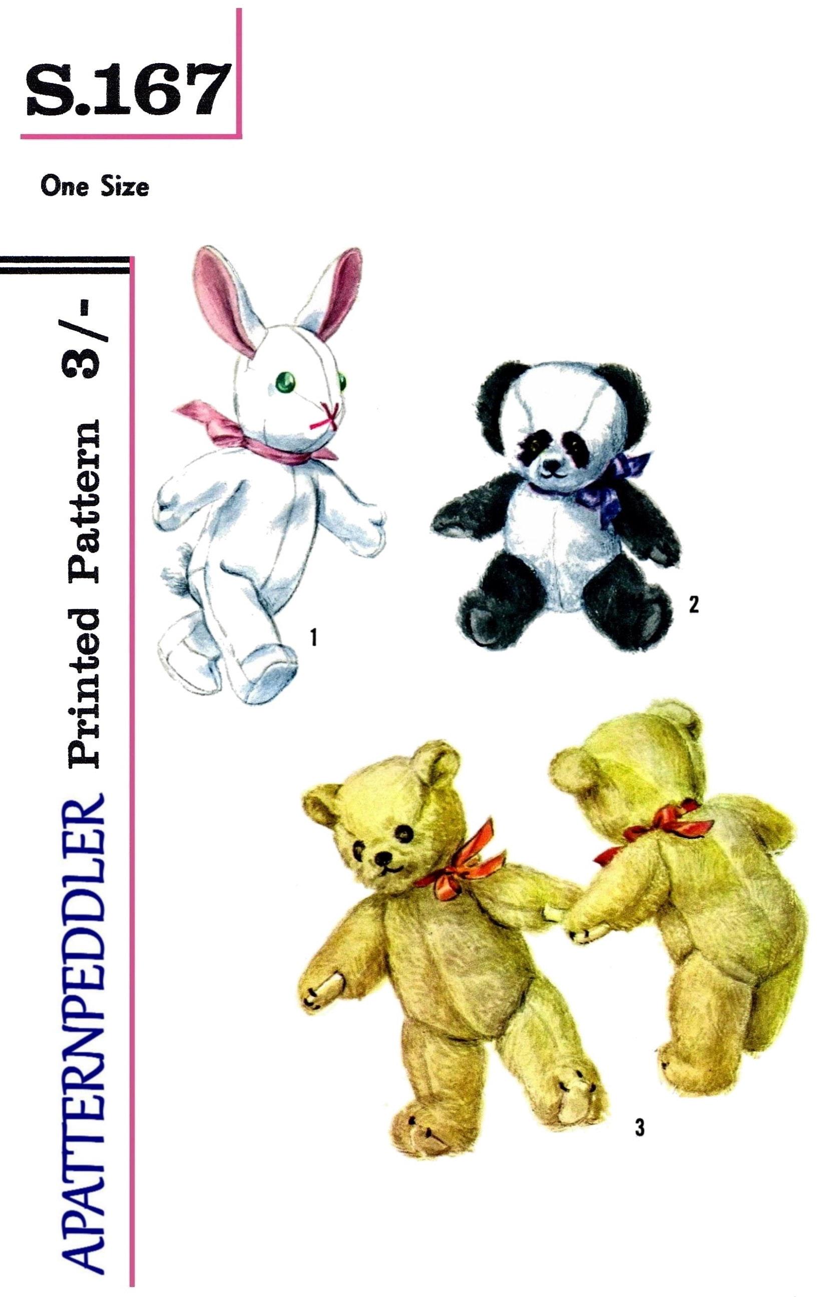 Vintage stuffed panda bear - Etsy 日本