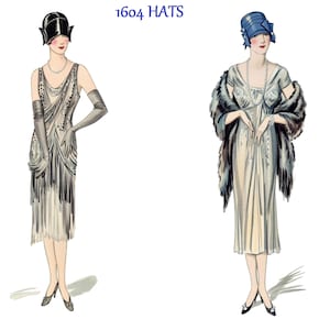 Flapper Hats Caps Sewing Pattern M 1604 Stunning Millinery 20s Chemo Cancer Pdf