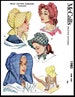 PDF Ledger Digital Delivery ONLY!! McCall's # 1980 Pattern Fabric Sewing Vintage HATS Bonnets Bonnet Chapeau Chemo Millinery Pdf Copy A3 