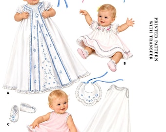 LAYETTE Sewing Pattern M 1969 Infant New Born BaBY Christening Gown Cap Pdf