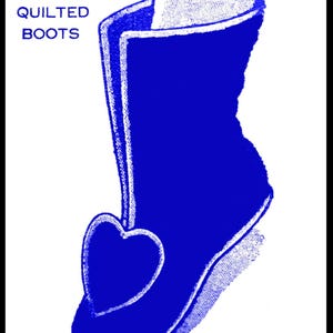 Quilted Boot Slippers Pattern 849 Laura Wheeler 40&#39;s S-M-L-XLG Pdf