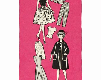 LETTER 11 1/2" Teen Age Doll Dress Pattern Mail Order 9499 Pdf