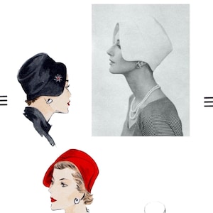 V 7908 Cloche Hat Pattern NON IMPRIMÉ 1 taille Pdf Ledger