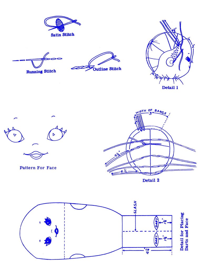 Letter Sock DOLL Pattern Clothes 7375 Design Mail Order Pdf - Etsy