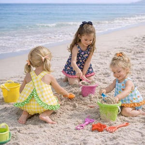 sz 6 Mth-1-2-3~ Romper Playsuit Sunsuit & Panty Sewing Pattern S 8165 4 Sizes Pdf Child or Doll