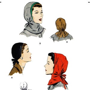 HOOD Hat Sewing Pattern V 7738 Chemo Cancer UnPrinted Pdf