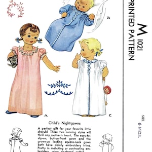 M 1021 Nachtjapon Pyjamapatroon kind meisjes geborduurd peuter 6 maanden pdf
