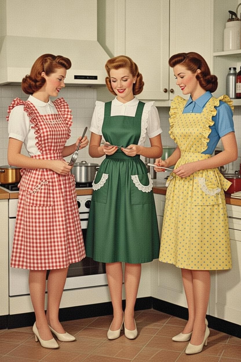 Medium Bib Apron Sewing Pattern M 917 Cook Cooking Kitchen Hostess