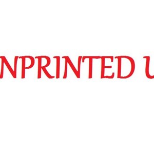 May include: Vintage unprinted unprinted text in red.