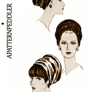 V 7034 TURBAN Hat Pattern Chemo Millinery Pdf