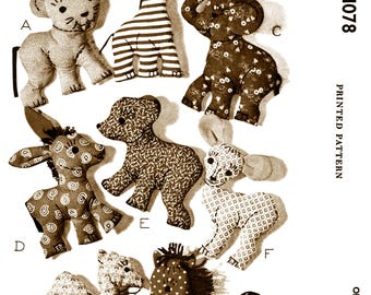 Letter~ M 1078 Pattern 8 Stuffed Animals BABY Craft Toy Giraffe Donkey Camel Faun Pdf