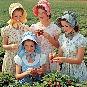 M 1980 HATS Bonnets Sewing Pattern Sunbonnet PDF