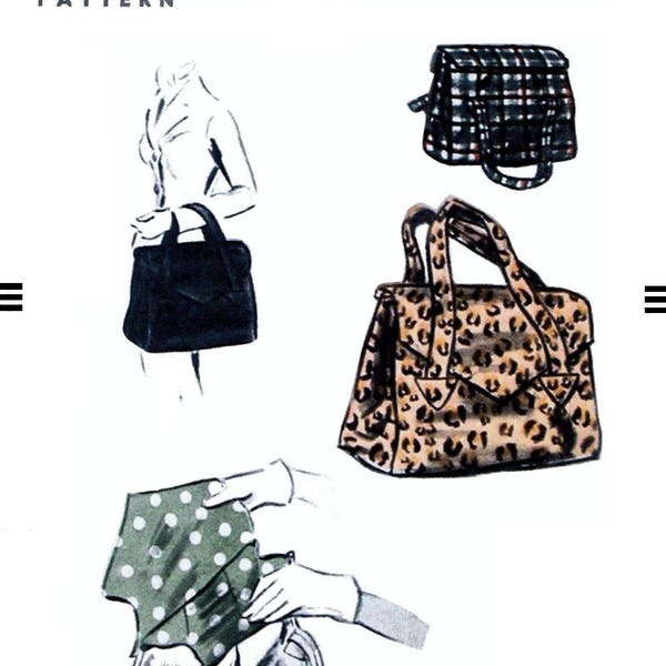 VOGUE 8113 Women's 1940's Handbag Purse Bag Accessory Bolso Sac Tasche   Pattern ~Pdf~  ~Ledger~