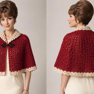 Häkelanleitung Damen CAPE Capelet Mail Order Design 5365