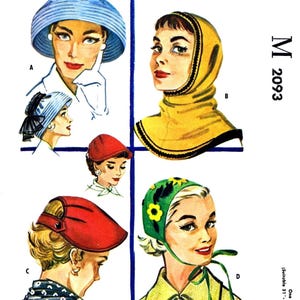 Patrón de gorra con capucha M 2093 HATS (PDF)