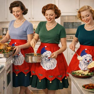 SANTA Christmas Holiday Waist Apron Sewing Pattern 659 Mail Order Design Novelty Pdf