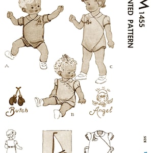 sz ~1~ M 1455 Pattern Child Summer Romper Playsuit Sunsuit Unisex