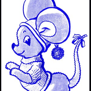 CHRISTMAS Mr. Mouse Toy Stuffed Animal Pattern 9&quot; & Clothes Mail Order Design 2234 Pdf