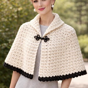 Häkelanleitung Damen CAPE Capelet Mail Order Design 5365