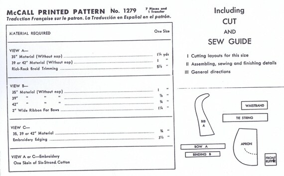 Pdf Digital Delivery Only 1279 Mccall Sexy Apron Pattern Etsy etsy