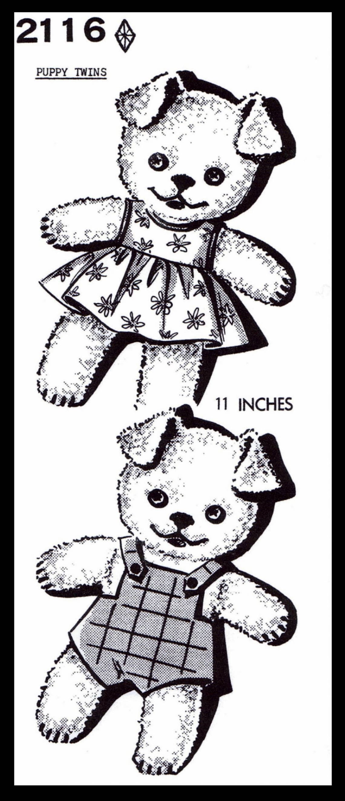 PDF ONLY Terry Cloth Fabric Sewing Pattern Puppy DOG Perro Etsy