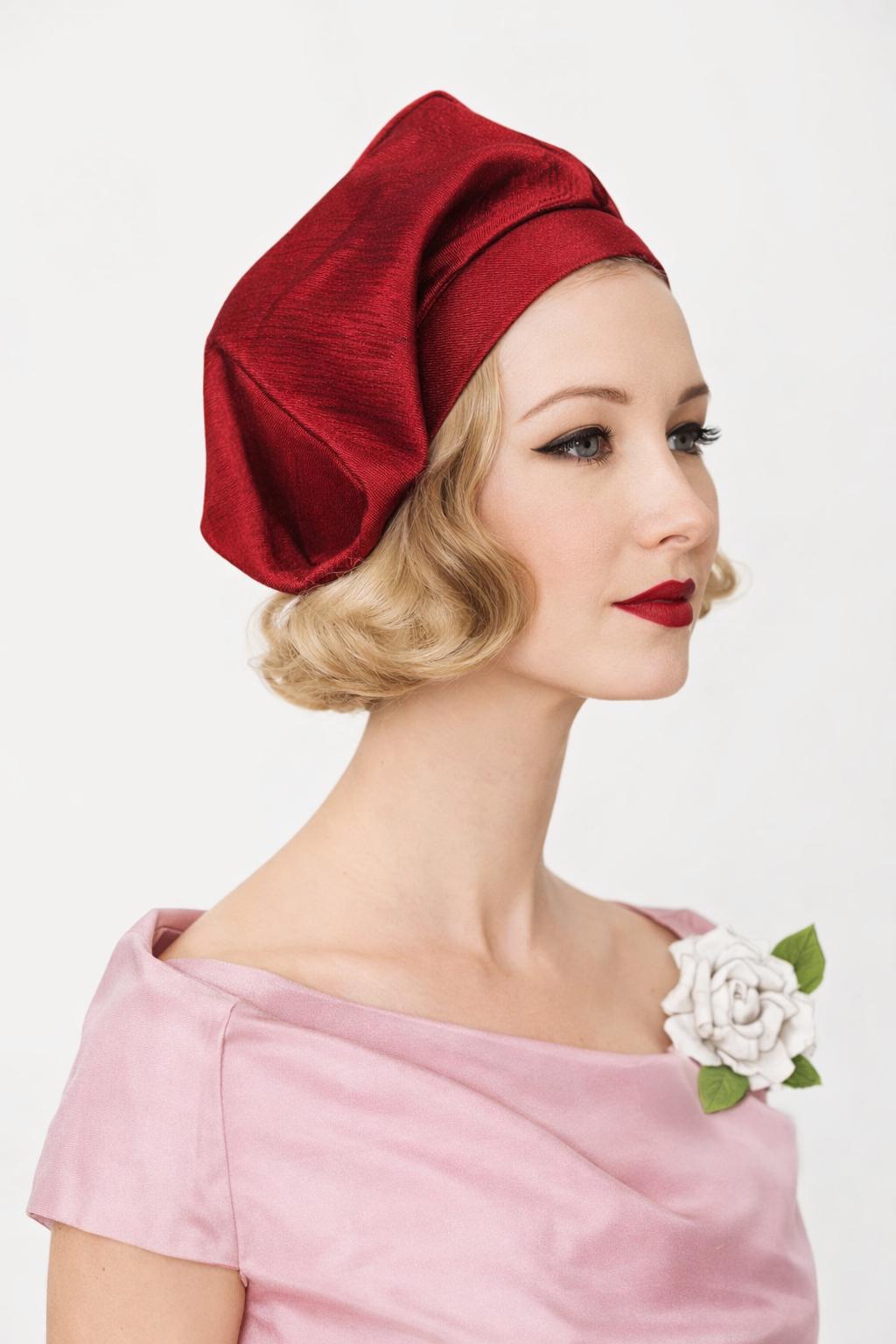 Draped TOQUE Hat Sewing Pattern V 9766 Designer Chemo Millinery Pdf - Etsy