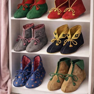 Pantoffels naaipatroon M 1566 Unieke vilten pantoffel -S-M-L- Pdf