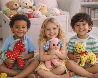 Letter Stuffed Animal Sewing Pattern S 4915 Rabbit Cat Dog Horse 7.5-9" Pdf