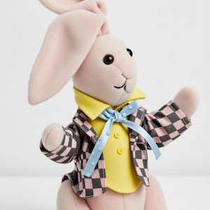 LeTTER Rabbit Bunny Sewing Pattern Stuffed Animal March Hare 50's Pdf