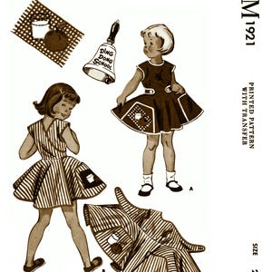 LETTER Size 2~ M 1921 Pattern Wrap APRON Dress Child Girls Pdf