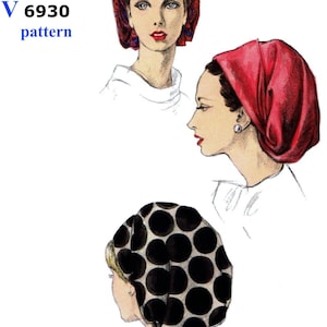 TURBAN Hat Sewing Pattern V 6930 Cap Cancer Chemo Ledger Pdf
