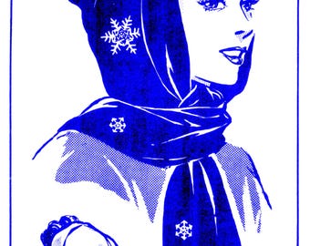 Winter Hat SCARF Hood Sewing Pattern Anne Cabot Mail Order 5731 Pdf Un-Printed