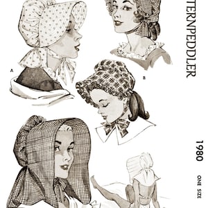 M 1980 HAT Bonnet Pattern SunBonnet Ledger Pdf