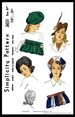 A3 PDF Digital Delivery!! Vintage Simplicity #3651 Pattern BERET Hats Caps & BAG Fabric Material Sewing Chemo 1940's Millinery Copy A3 Pdf 